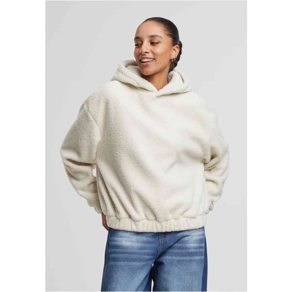 Urban Classics - Oversized Bonded Sherpa Kapuzenpullover/hoodie - Creme